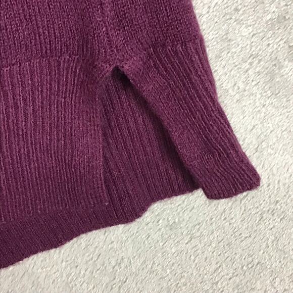 Sweet Romeo Womens Small Sweater Maroon Purple Pullover Round Neck Long Sleeve - Picture 7 of 11